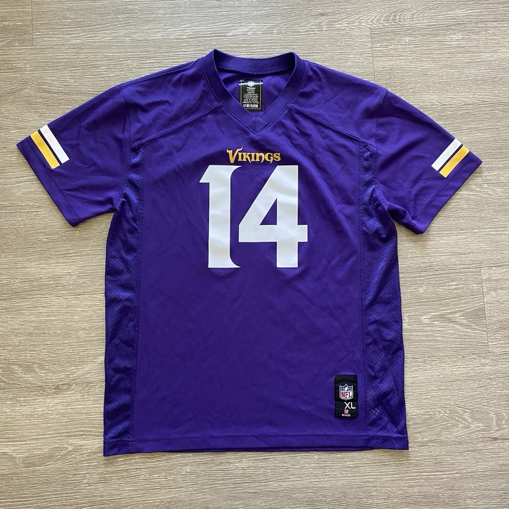 Minnesota Vikings Stefon Diggs NFL Jersey Youth Boys XL Purple #14 Football